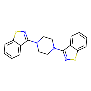 N,N’-Bis-(benzothiazol-3-yl)piperazine; 3,3'-(Piperazine-1,4-diyl)bis(1,2-benzothiazole)