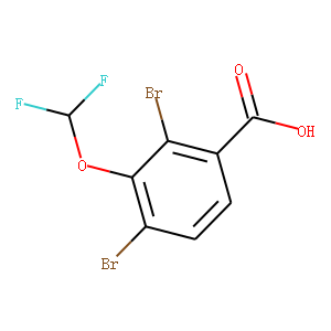 2,4-Dibromo-3-(difluoromethoxy)benzoic Acid