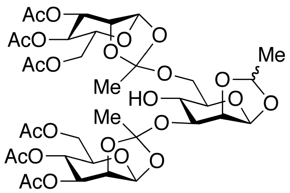 3,6-Di-O-(3,4,6-tri-O-acetyl-β-D-mannopyranosylethylidyne)-1,2-O-ethylidene-β-D-mannopyranose