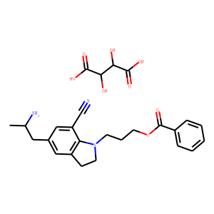 5-[(2R)-2-Aminopropyl]-1-[3-(benzoyloxy)propyl]-2,3-dihydro-1H-indole-7-carbonitrile (2R,3R)-2,3-Dih