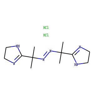 1,2-Bis(2-(4,5-dihydro-1H-imidazol-2-yl)propan-2-yl)diazene Dihydrochloride