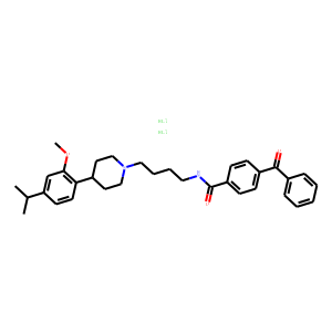 4-Benzoyl-N-(4-(4-(4-isopropyl-2-methoxyphenyl)piperidin-1-yl)butyl)benzamide Dihydrochloride
