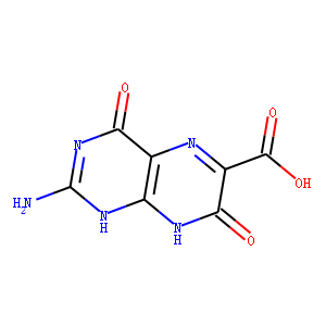 2-amino-4,7-dioxo-1,8-dihydropteridine-6-carboxylic acid