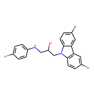 3,​6-​Dibromo-​α-​[[(4-​bromophenyl)​amino]​methyl]​-9H-​carbazole-​9-​ethanol