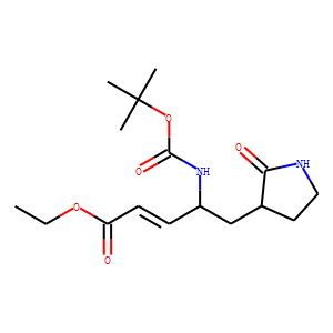 (2E,4S)-4-[(tert-Butyloxycarbonyl)amino]-5-[(3S)-2-oxo-3-pyrrolidinyl]-2-pentenoic Acid Eethyl Ester