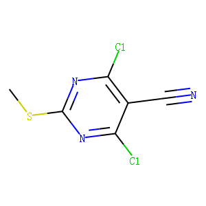 4,6-Dichloro-2-(methylthio)pyrimidine-5-carbonitrile
