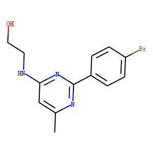 2-[[2-(4-Bromophenyl)-6-methyl-4-pyrinidinyl]amino]ethanol