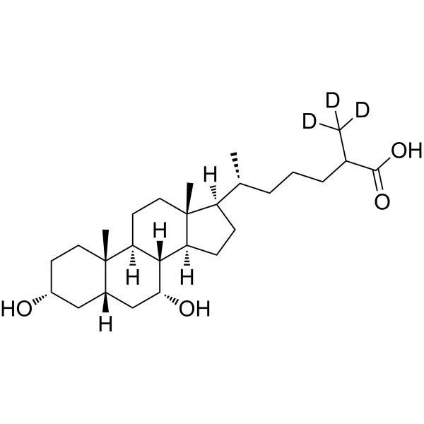 3α,7α-Dihydroxycoprostanic Acid-d3