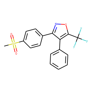 3-[4-(methylsulfonyl)phenyl]-4-phenyl-5-(trifluoromethyl)-isoxazole