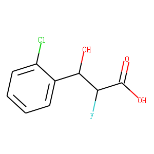 3-(2-Chlorophenyl)-2-fluoro-3-hydroxypropanoic Acid (Mixture of Diastereomers)