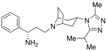 (1S)-3-[3-(3-Isopropyl-5-methyl-4H-1,2,4-triazol-4-yl)-exo-8-azabicyclo[3.2.1]oct-8-yl]-1-phenyl-1-p,376348-71-9