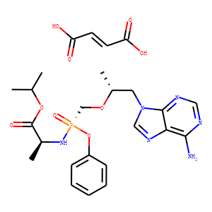 Tenofovir alafenamide fumarate (1:1 salt)
