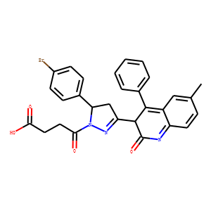 5-(4-Bromophenyl)-3-(1,2-dihydro-6-methyl-2-oxo-4-phenyl-3-quinolinyl)-4,5-dihydro-γ-oxo-1H-Pyrazole