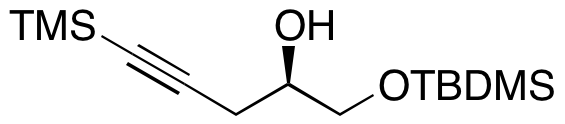 (2R)-1-[[(1,1-Dimethylethyl)dimethylsilyl]oxy]-5-(trimethylsilyl)-4-pentyn-2-ol