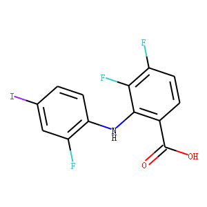 2-(2-Fluoro-4-iodoanilino)-3,4-difluorobenzoic Acid