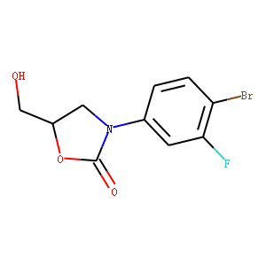 (5R)-3-(4-BROMO-3-FLUOROPHENYL)-5-HYDROXYMETHYLOXAZOLIDIN-2-ONE