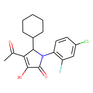 (5R)-4-Acetyl-1-(4-chloro-2-fluorophenyl)-5-cyclohexyl-1,5-dihydro-3-hydroxy-2H-pyrrol-2-one