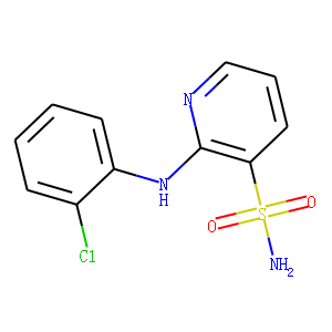 3-Pyridinesulfonamide, 2-[(2-chlorophenyl)amino]-