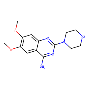 2-Piperazinyl-4-amino-6,7-dimethoxyquinazoline