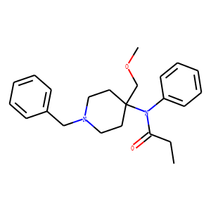 1-Benzyl-4-[N-(1-propanoyl)-N-phenylamino]-4-methoxymethylpiperidine