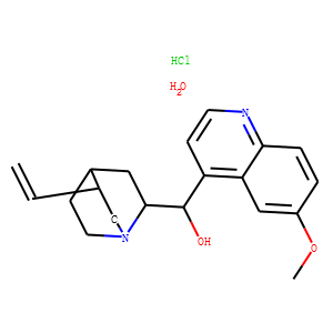 Quinidine hydrochloride monohydrate