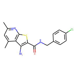 3-Amino-N-[(4-chlorophenyl)methyl]-4,6-dimethylthieno[2,3-b]pyridine-2-carboxamide