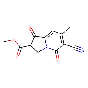 6-Cyano-1,2,3,5-tetrahydro-7-methyl-1,5-dioxo-2-Indolizinecarboxylic Acid Methyl Ester