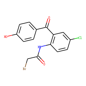 2-Bromo-N-[4-chloro-2-(4-hydroxybenzoyl)phenyl]acetamide 