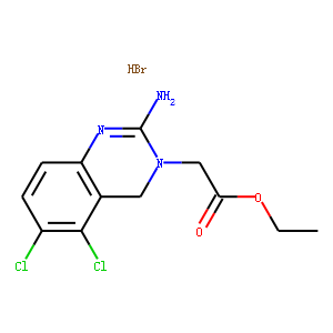 2-Amino-5,6-dichloro-3(4H)-quinazoline Acetic Acid Ethyl Ester Hydrobromide