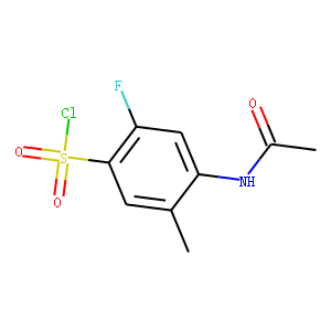 4-Acetamido-2-fluoro-5-methylbenzenesulfonyl chloride