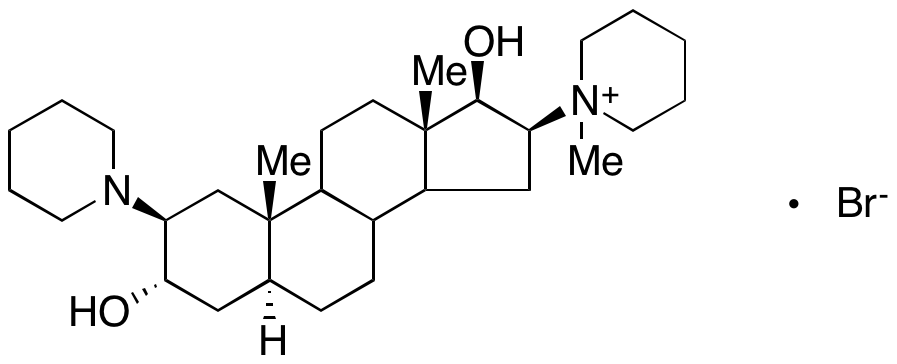 1-[(2β,3α,5α,16β17β)-3,17-Dihydroxy-2-(1-piperidinyl)androstan-16-yl]-1-methylpiperidinium Bromide