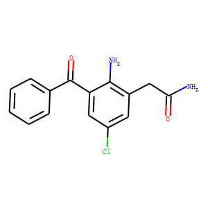2-Amino-3-benzoyl-5-chlorobenzeneacetamide