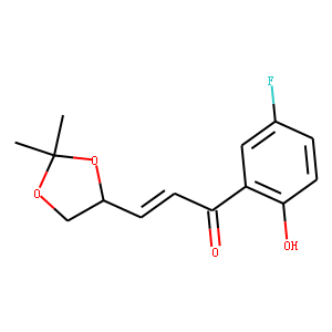 (E)-(4S)-4,5-Isopropylidene-dioxy-1-(2-hydroxy-5-fluorophenyl)propenone