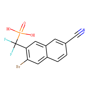 P-[(3-Bromo-7-cyano-2-naphthalenyl)difluoromethyl]phosphonic Acid Diammonium Salt