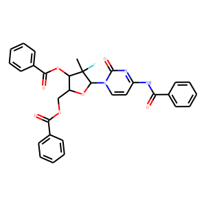 (2’R)-N-benzoyl-2’-deoxy-2’-fluoro-2’-methyl-3’,5’-dibenzoate Cytidine