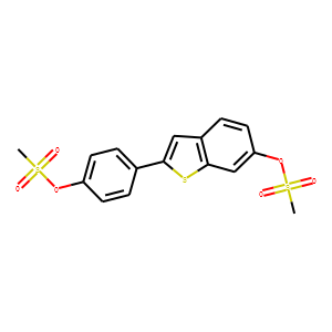 2-(4-Hydroxyphenyl)benzo[b]thiophen-6-ol Bimesylate