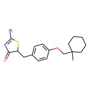 rac 2-Imino-5-[4-(1-methylcyclohexylmethoxyl)benzyl]thiazolidine-4one