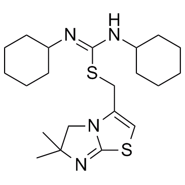 N,N’-Dicyclohexylcarbamimidothioic Acid  (5,6-Dihydro-6,6-dimethylimidazo[2,1-b]thiazol-3-yl)methyl 