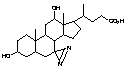 7,7-Azo-3-α,12-α-dihydroxycholanic Acid