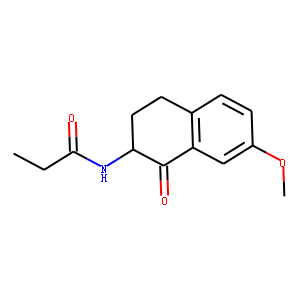 2-Propanamido-7-methoxy-3,4-dihydronaphthalen-1-(2H)-one