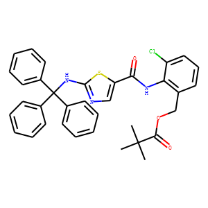 2,2-Dimethyl-propanoic Acid [3-Chloro-2-[[[2-[(triphenylmethyl)amino]-5-thiazolyl]carbonyl]amino]phe