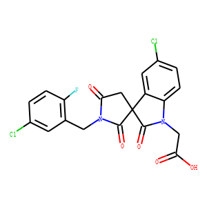 2-[5-chloro-1'-[(5-chloro-2-fluorophenyl)methyl]-2,2',5'-trioxospiro[indole-3,3'-pyrrolidine]-1-yl]a