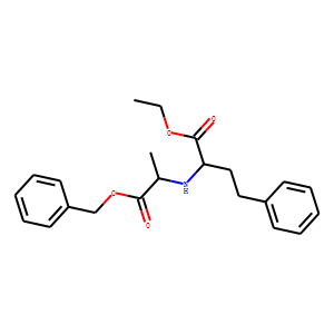 (-)-N-(1-R-Ethoxycarbonxyl-3-phenylpropyl)-D-alanine, Benzyl Ester