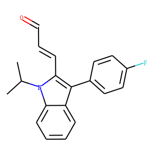 (E)-3-(3-(4-Fluorophenyl)-1-isopropyl-1H-indol-2-yl)acrylaldehyde