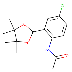 2-Acetamido-5-chlorophenylboronic acid, pinacol ester