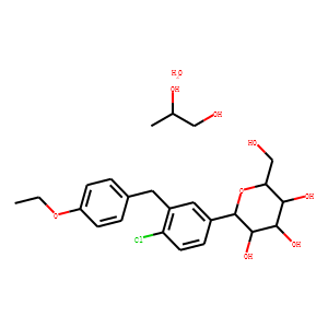 Dapagliflozin (2S)-1,2-propanediol, hydrate