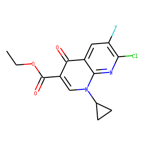 7-Chloro-1-cyclopropyl-6-fluoro-1,4-dihydro-4-oxo-1,8-naphthyridine-3-carboxylic Acid Ethyl Ester