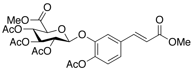 4-O-Acetyl Caffeic Acid Methyl Ester 3-O-(Tri-O-acetyl-β-D-glucuronic Acid Methyl Ester)