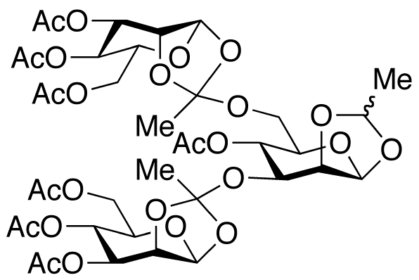 4-O-Acetyl-3,6-di-O-(3,4,6-tri-O-acetyl-β-D-mannopyranosyl-ethylidyne)-1,2-O-ethylidene-β-D-mannopyr