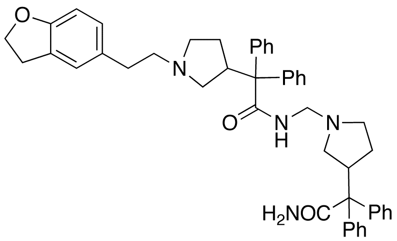(S)-N-[3(S)-(2-Amino-2-oxo-1,1-diphenylethyl)pyrrolidin-1-yl]methyl-2-[1[2-(2,3-dhydrobenzofuran-5-y